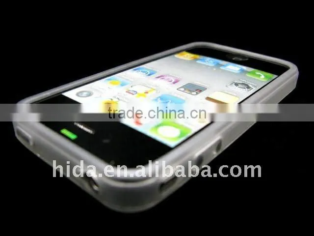 for iphone 4 case bumper case for iphone 4 4G ,for iphone 4 bumper case,Rubber Hard silicone case with various color