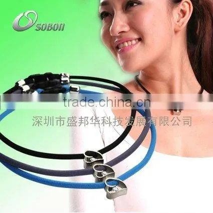 pure titanium heart pendant energy health ion power titanium necklace