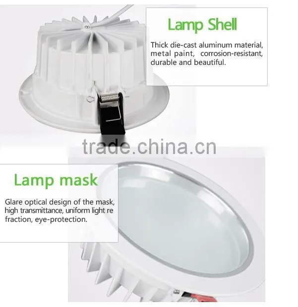 CE ROHS Led Ceiling Downlight Smd 7w 10w 12w 15w 18w Dimmable Led Lights For Home office using