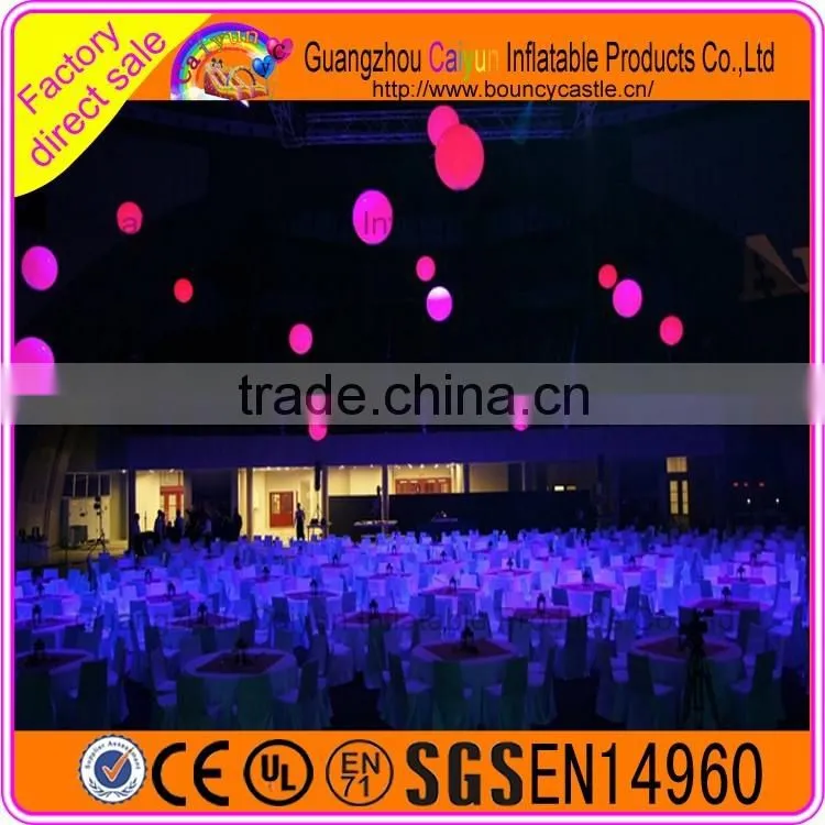 LED inflatable hanging ball/inflatable led balloon factory direct sale