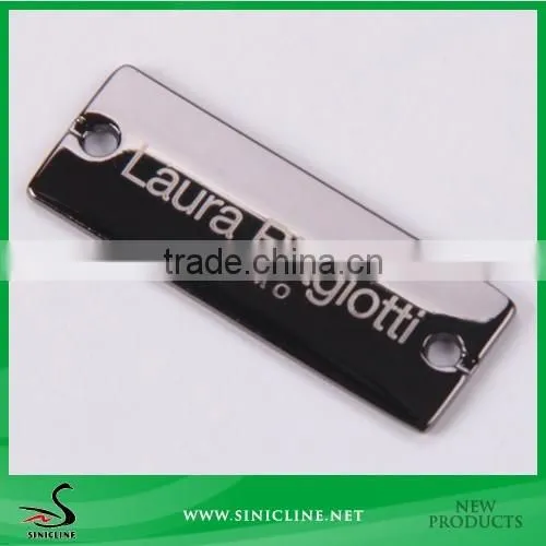 Sinicline fashion high quality metal logo tag / accessories bag on sale