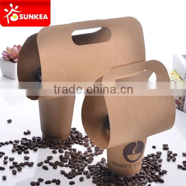 Wholesale Coffee Cup Carriers, Drink Trays,4 Cup Pulp Board Carrier Trays in China