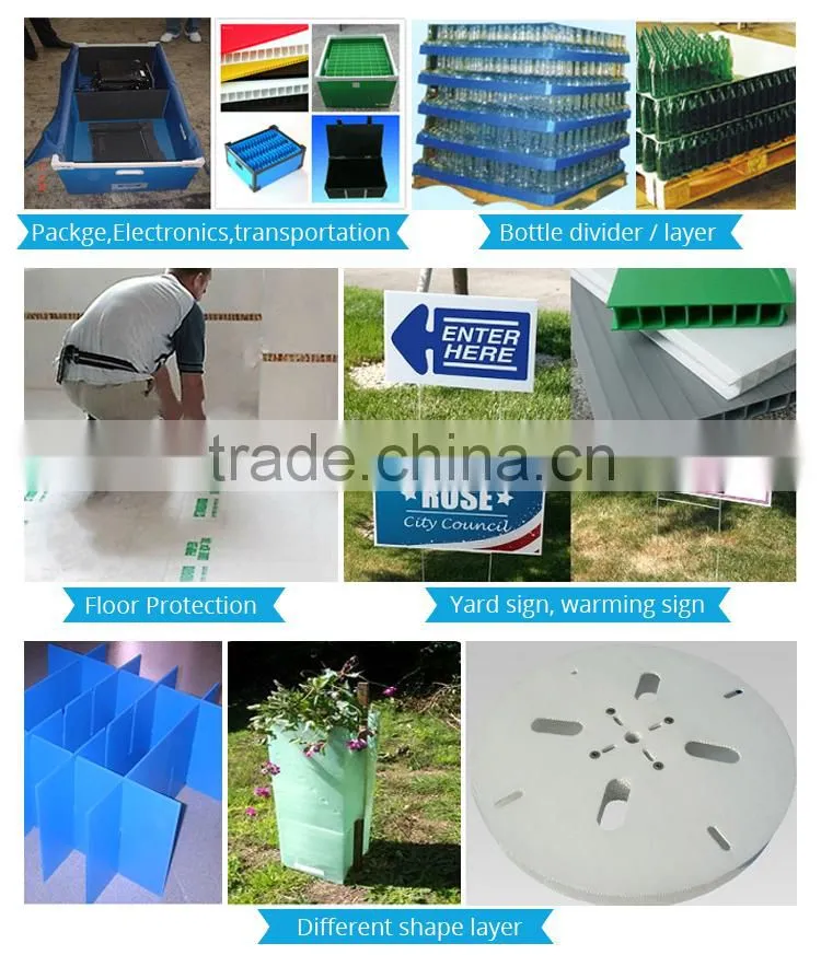 pp coroplast signs/cheaper price waterproof material plastic sheet