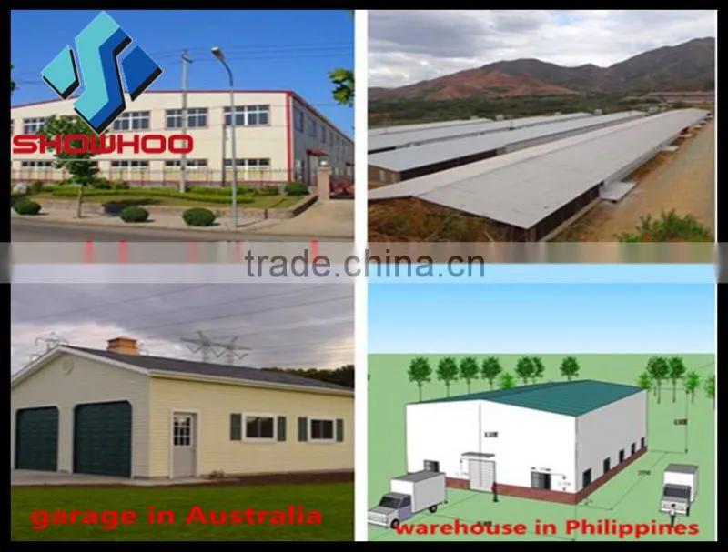 stuctural steel beam galvanized coating corrugated sheets light steel frame structure