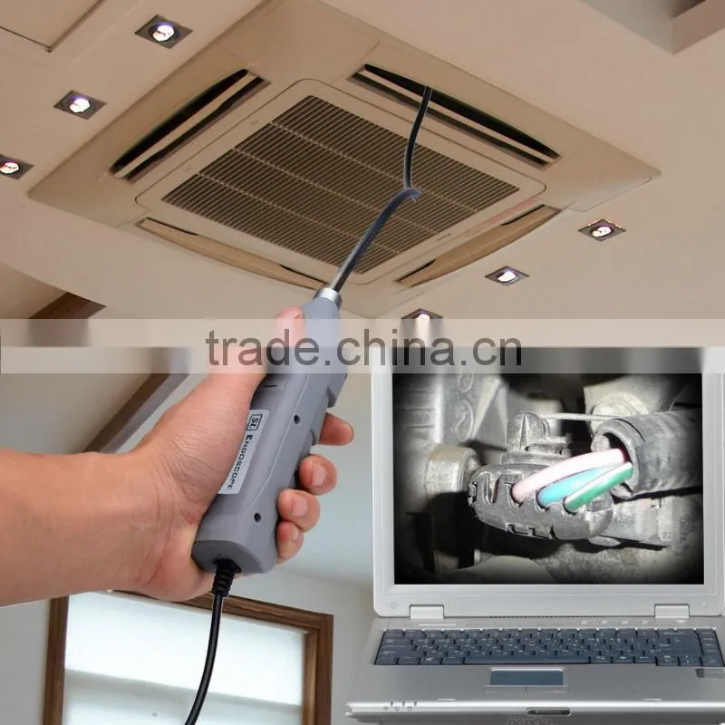 Mini USB 1M Tube 5.5mm Slim Borescope 6 LED Snake Endoscope Inspection Camera