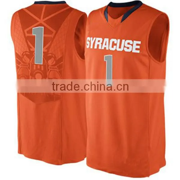 orange reversible basketball jersey with team name and player's number