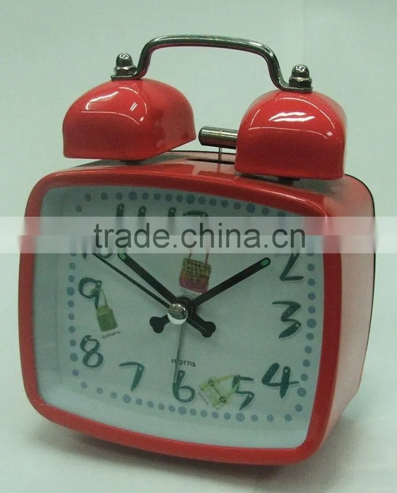 high quality square shape wrought iron smart specialty clock for birthday gift wholesale china