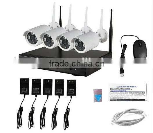 wireless NVR kits2.4GHz 1MP & 1.3MP & 2MP wifi camera wifi IP camera kits