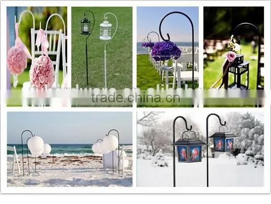 factory wrought iron shepherd hook wedding china supplier