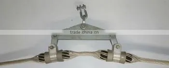 China Manufacturer OPGW/adss acessories helical fittings double suspension clamps