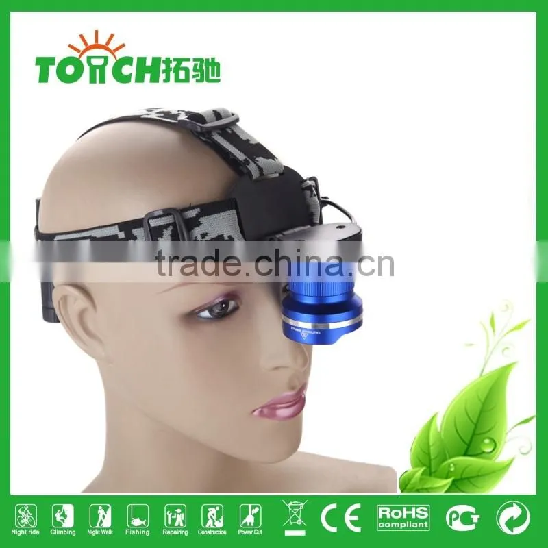 Headlamp 4-Mode CRE E XM-L T6 LED Headlight 2100LM Zoomable Adjustable Light for Camping searching + Car Charger