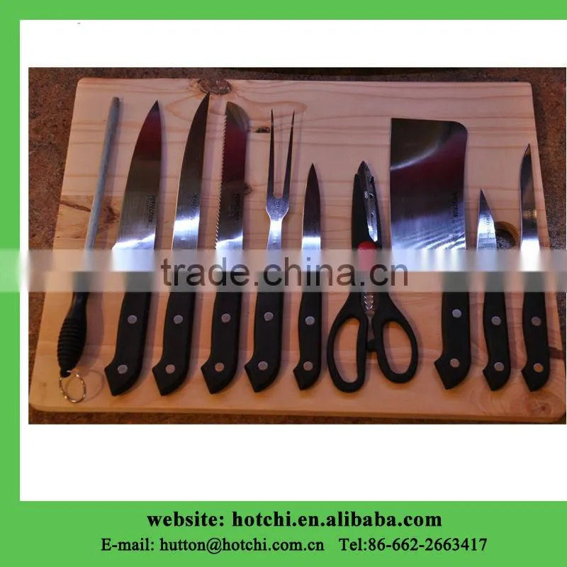 knife set with stand
