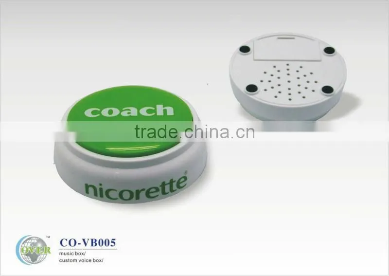 voice easy button accept customer's logo printing