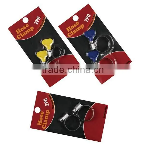 Stainless steel with plastic POM handle pipe clamp for pvc pipe