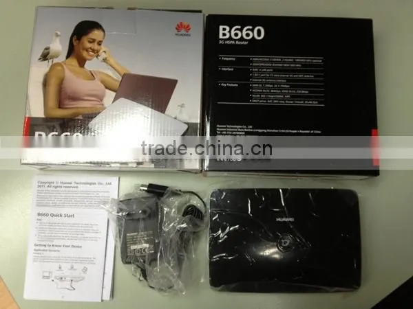 Huawei B970b 3G router DL7.2Mbps,UL5.76Mbps with 4RJ45,1RJ11 unlocked huawei b660 3g wireless router