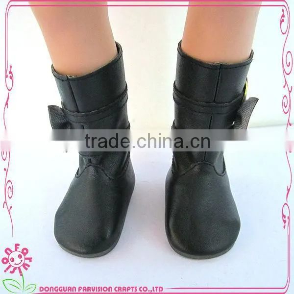 China doll factory offer leather boots / doll shoes