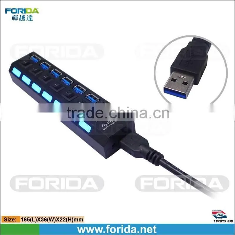 2014 new products portable usb hub power switch