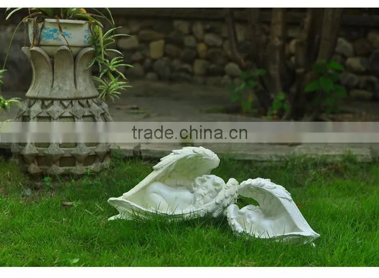 2014 new sleeping resin angel figurine