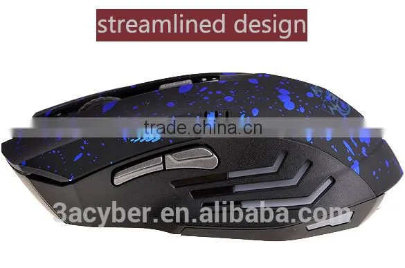 New 1600 DPI 6 Buttons 2.4Ghz Gaming Wireless Mouse For PC Laptop