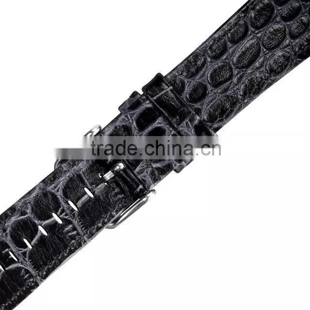 Hot Sale crocodile grain real leather watch band for Apple watch
