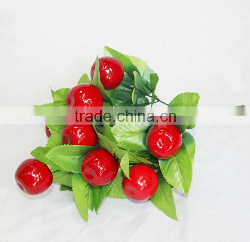 home decoration, 12 heads red mini cheap artificial foam apple plants making