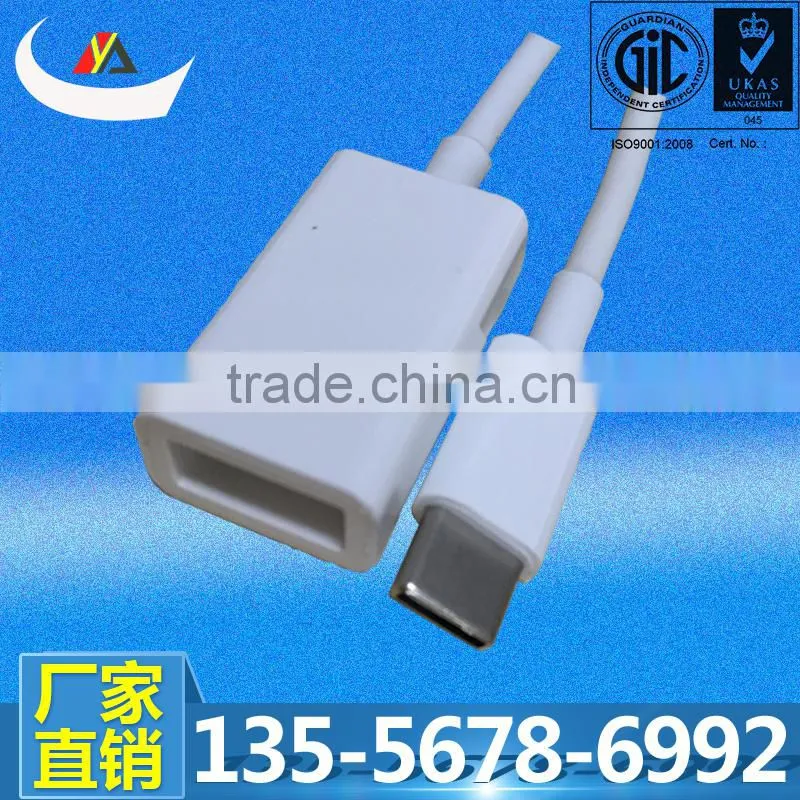 2016 Hot Selling USB 3.1 Type C Male to USB 2.0 Female OTG Cable
