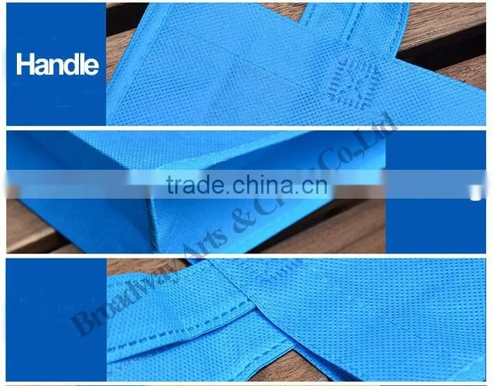 Recycled custom printing grocery tote shopping pp non woven bag
