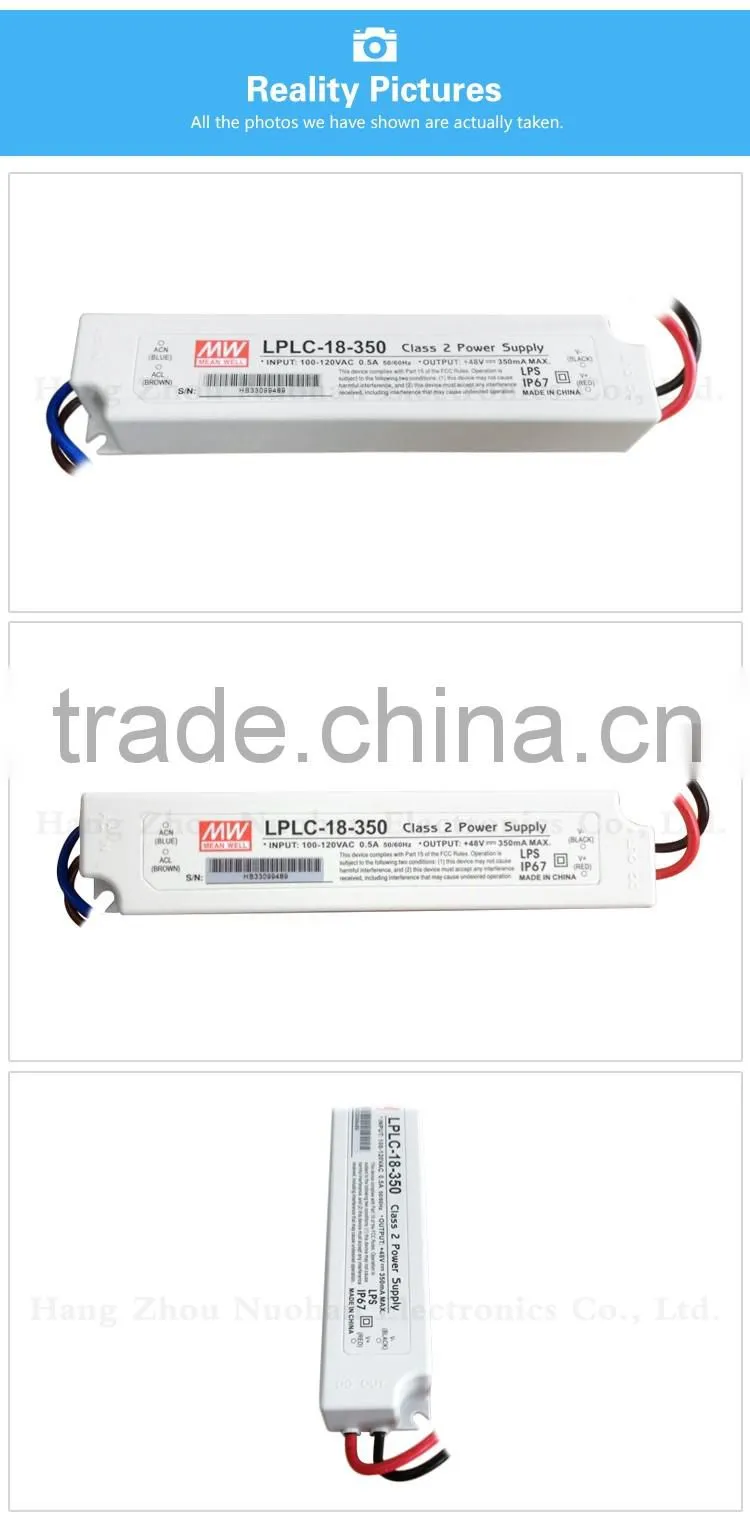 Meanwell Constant Current LED Driver LPLC-18-350 18W 350ma led driver