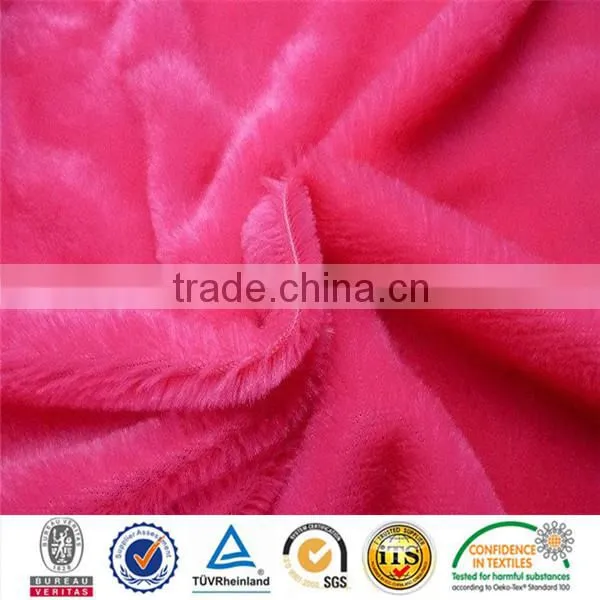 2015 New Design Embossed Pv Plush/Toy Fabric/Garment Fabric