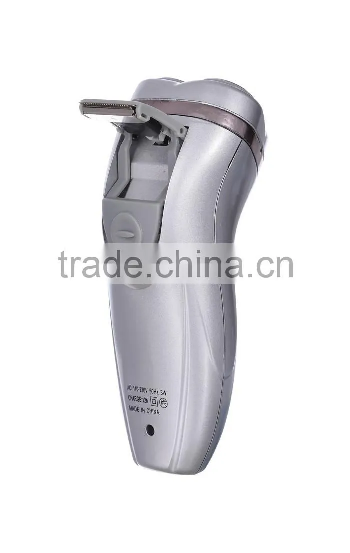 Triple blade rechargeable shaver beard shaver