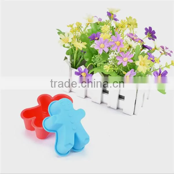 Christmas promotion gift silicone snowman cake mold