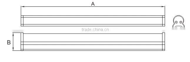 T5 16W 1200cm SMD 2835 110pcs White LED Tube Light Lamp Bar AC 90-240V 1500LM