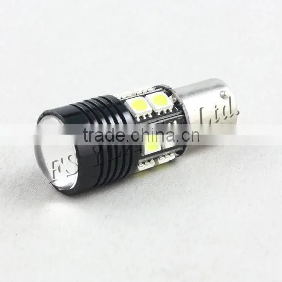 high power 12 led tail brake turn lights white car bulb 1156 replacements light 5w ba15s led indicator lamps