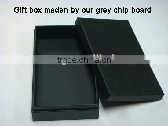 3mm good stiffness double side chip board for rigid paper box laminated grey chipboard
