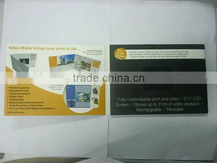 Top selling products 2013 video business card with lcd new inventions in china