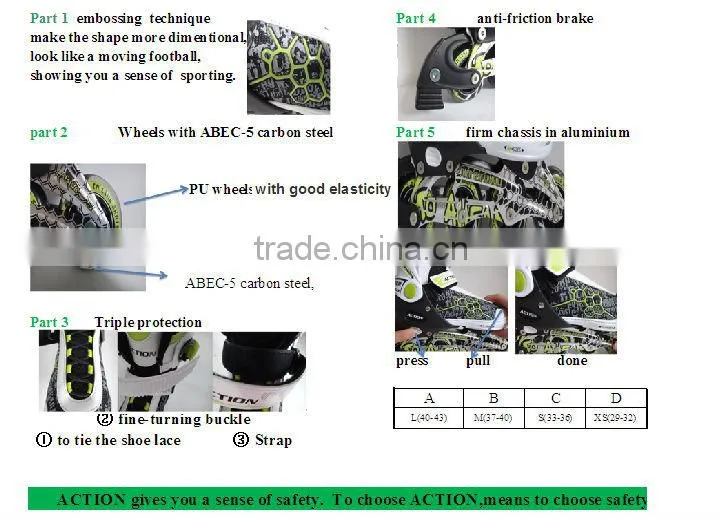 2015 HOT SALE INLINE SKATE PARTNER SHOES INLINE SKATE SHOES SPORTING GOODS FLASHING ROLLER