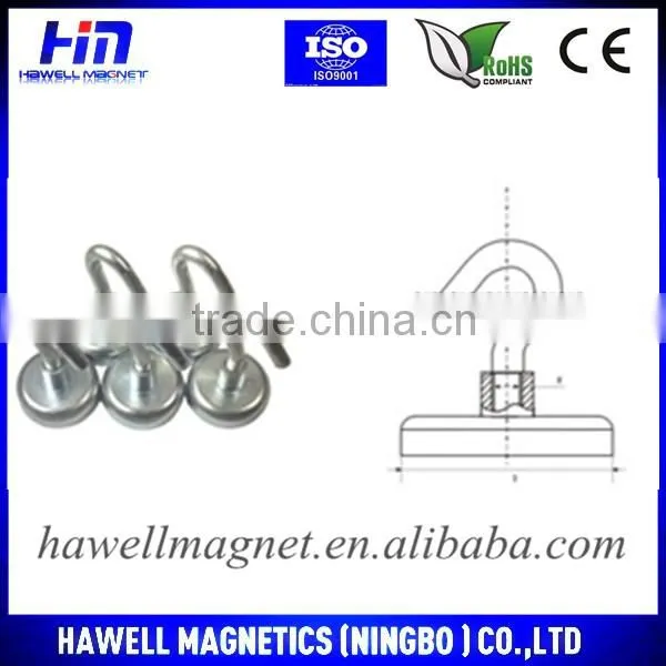 Sintered permanent NdFeB magnet hook