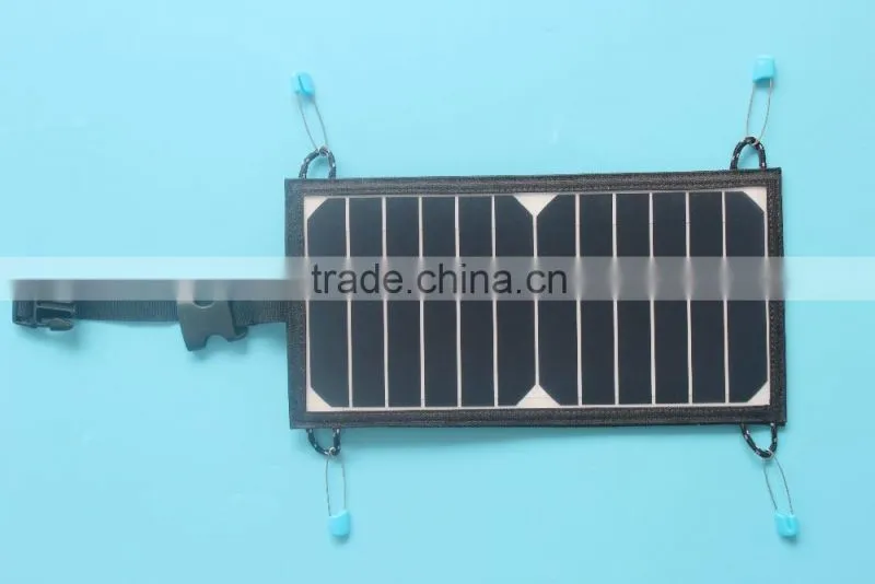 6.5w outdoor waterproof solar mobile power bank charger for iphone