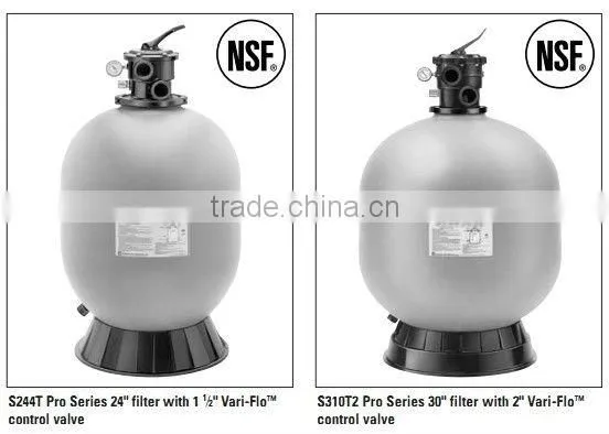 High rate plastic top-mounted sand filter