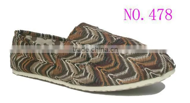 China cheap canvas shoes fashion ladies office shoes