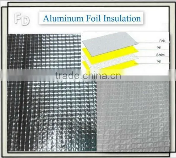 reflective aluminium multi foil bubble insulation material