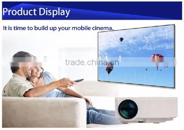 HD LED Mini Projector Video Image Music LCD portable projector 1080P White