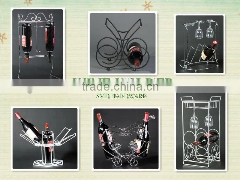 Novelty Chrome Iron Wine Holder