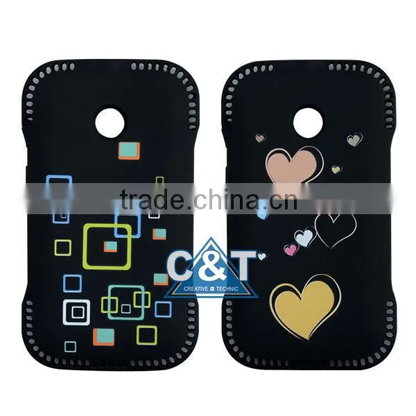 C&T Newest mobile phone cartoon cover case for moto e/xt1022/xt1021/xt1025