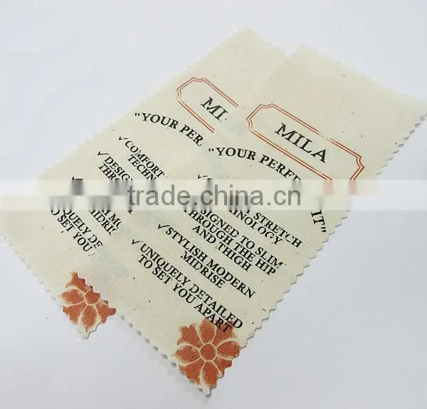 Silk Screen Glittering Logo Gold Printing Label