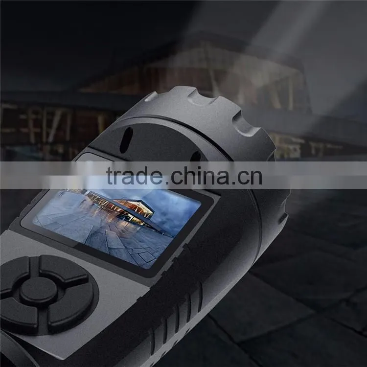 HD video recorder flashlight with strong light / low light / SOS function