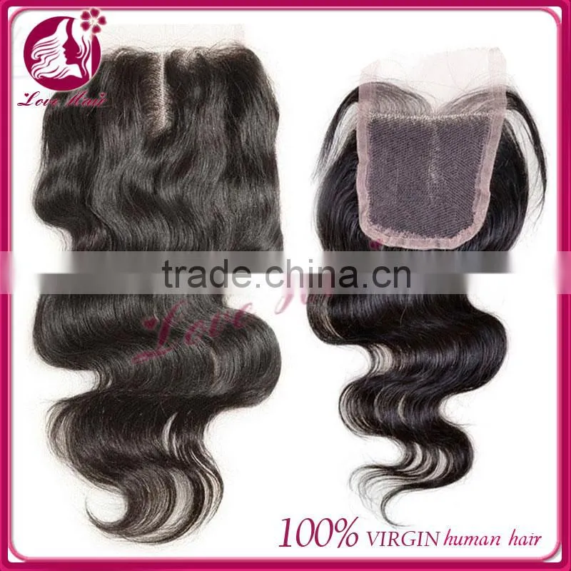 Factory price wholesale virgin brazilian hair closure, lace closure, silk top lace closure