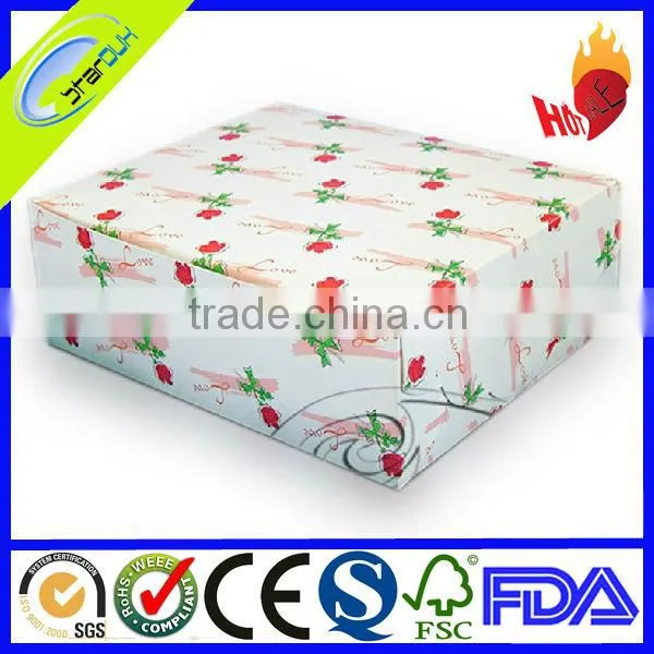 cardboard food packaging boxes with window and divider