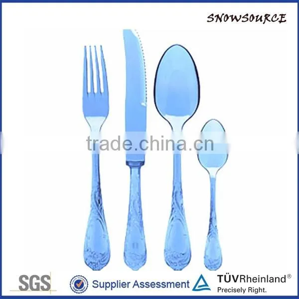 2015New Popular fathional colorful PP cutlery set for children