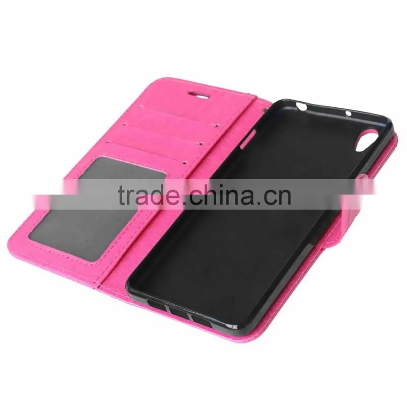 Hot sale PU Cell Phone Wallet Flip Cover for OnePlus X